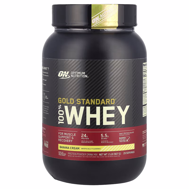 Optimum Nutrition Gold Standard 100 Whey Protein Powder BANANA CREAM