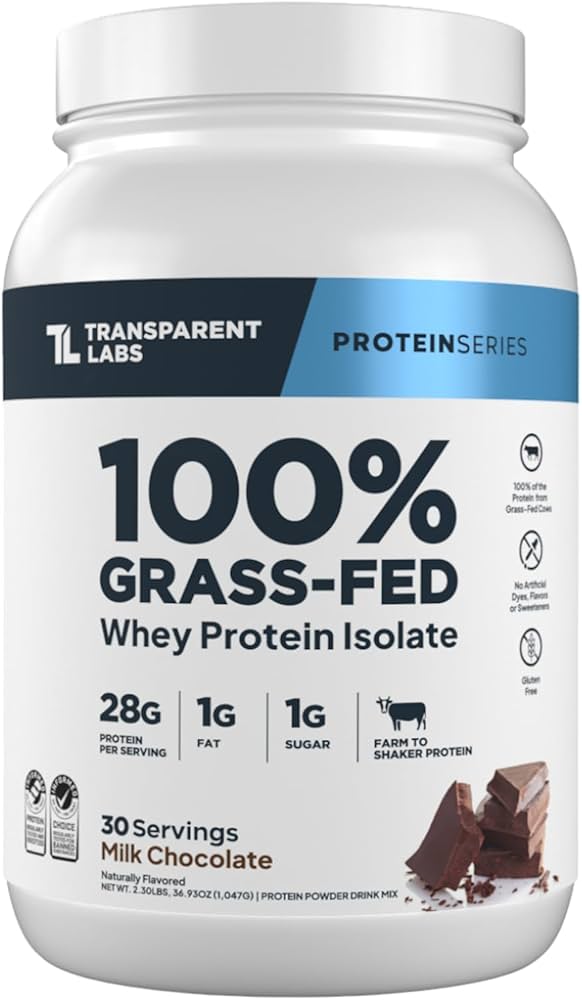 Transparent Labs 100% Grass-Fed Whey Protein Isolate Strawberry