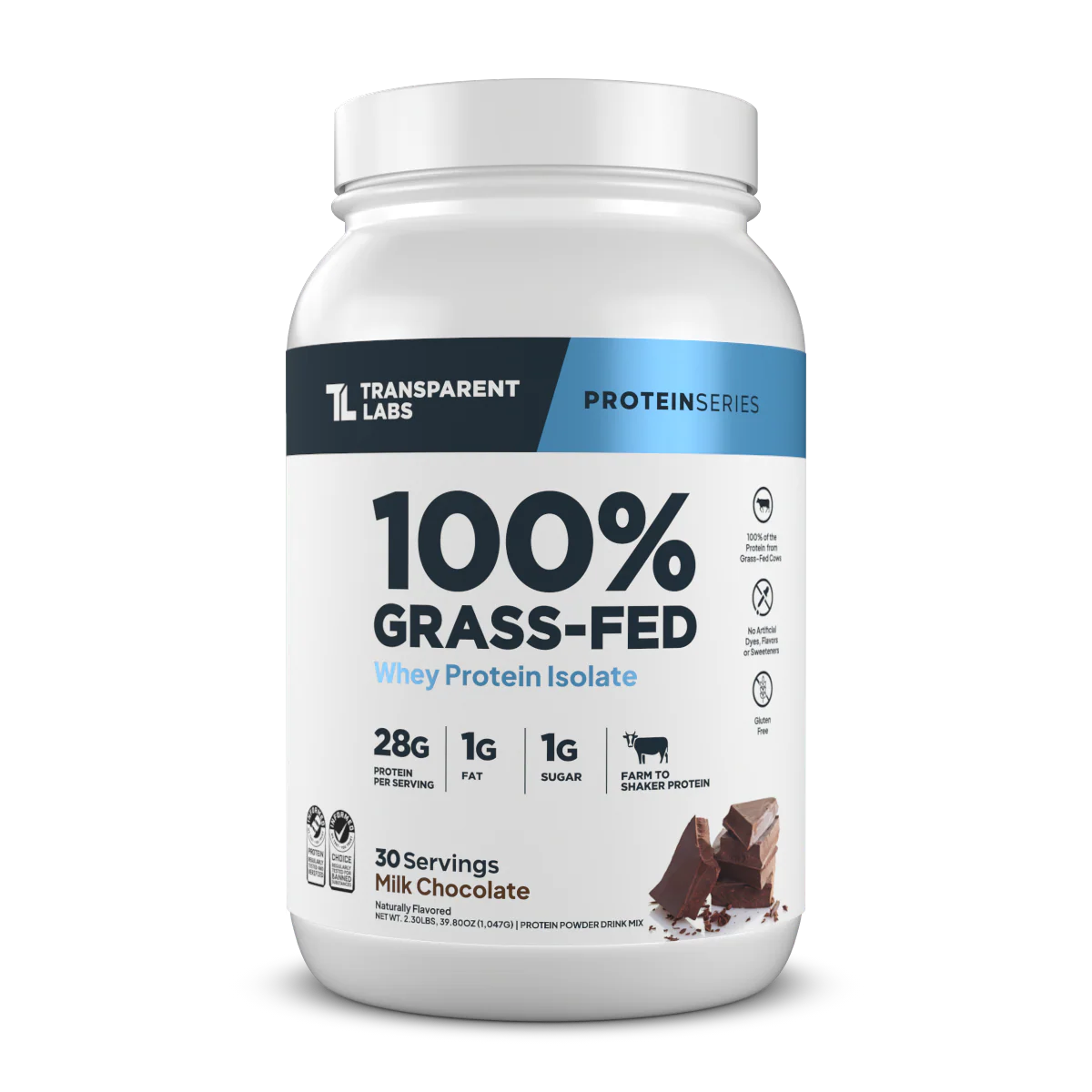 Transparent Labs Grass-Fed Whey Protein Isolate